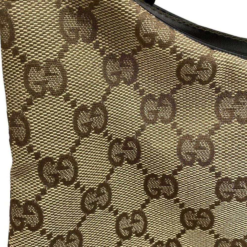 GUCCI GG Pattern, Shelly (Web) 13315 Beige Brown Multi Jacquard Leather - - Picture 12 of 15